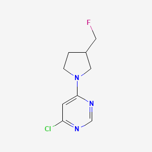 molecular formula C9H11ClFN3 B1476580 4-Chloro-6-(3-(fluoromethyl)pyrrolidin-1-yl)pyrimidine CAS No. 2092795-30-5