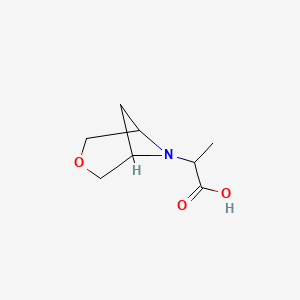 2-(3-Oxa-6-azabicyclo[3.1.1]heptan-6-yl)propanoic acid