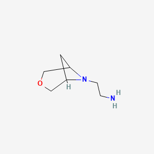 2-(3-Oxa-6-azabicyclo[3.1.1]heptan-6-yl)ethan-1-amine