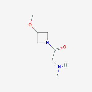 molecular formula C7H14N2O2 B1476590 1-(3-Methoxyazetidin-1-yl)-2-(methylamino)ethan-1-one CAS No. 1849263-00-8