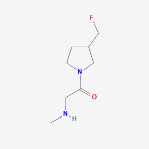 molecular formula C8H15FN2O B1476594 1-(3-(Fluoromethyl)pyrrolidin-1-yl)-2-(methylamino)ethan-1-one CAS No. 2090294-93-0