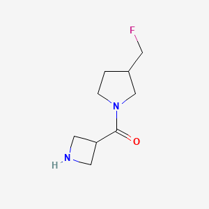 molecular formula C9H15FN2O B1476596 氮杂环丁-3-基(3-(氟甲基)吡咯烷-1-基)甲酮 CAS No. 2092726-37-7