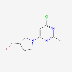4-Chloro-6-(3-(fluoromethyl)pyrrolidin-1-yl)-2-methylpyrimidine