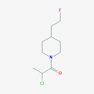 molecular formula C10H17ClFNO B1476598 2-Chloro-1-(4-(2-fluoroethyl)piperidin-1-yl)propan-1-one CAS No. 2092566-83-9