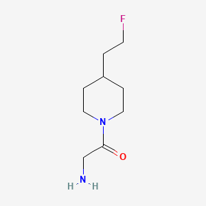 molecular formula C9H17FN2O B1476599 2-氨基-1-(4-(2-氟乙基)哌啶-1-基)乙烷-1-酮 CAS No. 2090418-62-3