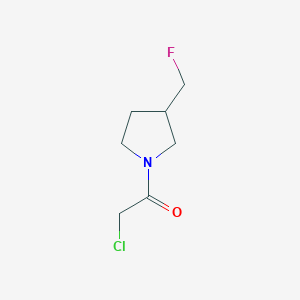 molecular formula C7H11ClFNO B1476605 2-Chloro-1-(3-(fluoromethyl)pyrrolidin-1-yl)ethan-1-one CAS No. 2092726-29-7