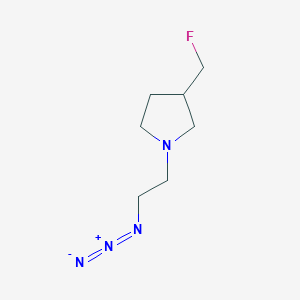 molecular formula C7H13FN4 B1476606 1-(2-Azidoethyl)-3-(fluoromethyl)pyrrolidine CAS No. 2098095-15-7