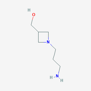 molecular formula C7H16N2O B1476607 （1-(3-氨基丙基）氮杂环丁-3-基）甲醇 CAS No. 2097990-67-3