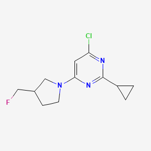4-Chloro-2-cyclopropyl-6-(3-(fluoromethyl)pyrrolidin-1-yl)pyrimidine