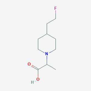 molecular formula C10H18FNO2 B1476610 2-(4-(2-Fluoroethyl)piperidin-1-yl)propanoic acid CAS No. 2097943-68-3
