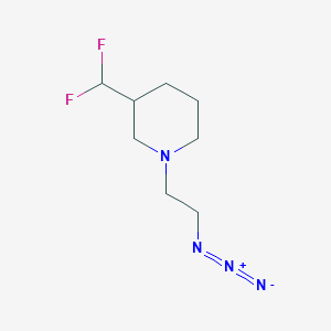 molecular formula C8H14F2N4 B1476615 1-(2-Azidoethyl)-3-(difluoromethyl)piperidine CAS No. 2098077-50-8