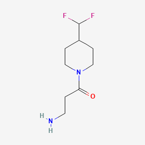 molecular formula C9H16F2N2O B1476619 3-Amino-1-(4-(difluoromethyl)piperidin-1-yl)propan-1-one CAS No. 2024264-82-0