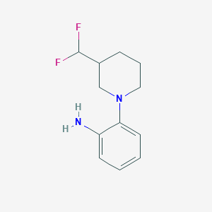 molecular formula C12H16F2N2 B1476620 2-(3-(Difluoromethyl)piperidin-1-yl)aniline CAS No. 2091216-21-4
