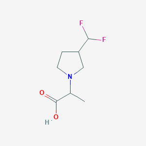 molecular formula C8H13F2NO2 B1476621 2-(3-(Difluoromethyl)pyrrolidin-1-yl)propanoic acid CAS No. 1862347-78-1