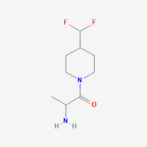 molecular formula C9H16F2N2O B1476626 2-Amino-1-(4-(difluorometil)piperidin-1-il)propan-1-ona CAS No. 1869654-09-0