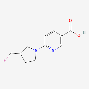 molecular formula C11H13FN2O2 B1476629 6-(3-(氟甲基)吡咯烷-1-基)烟酸 CAS No. 2090295-10-4