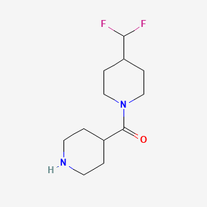 molecular formula C12H20F2N2O B1476630 (4-(Difluoromethyl)piperidin-1-yl)(piperidin-4-yl)methanone CAS No. 2098046-76-3