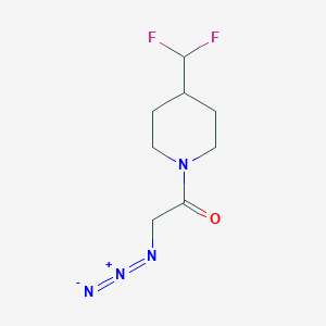 2-Azido-1-(4-(difluoromethyl)piperidin-1-yl)ethan-1-one