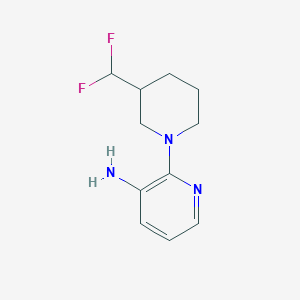 molecular formula C11H15F2N3 B1476633 2-(3-(二氟甲基)哌啶-1-基)吡啶-3-胺 CAS No. 2091716-74-2