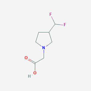 2-(3-(Difluoromethyl)pyrrolidin-1-yl)acetic acid