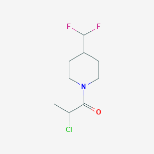 molecular formula C9H14ClF2NO B1476636 2-Chloro-1-(4-(difluoromethyl)piperidin-1-yl)propan-1-one CAS No. 1936207-59-8