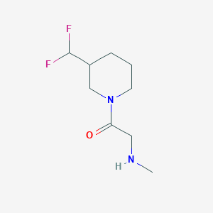 molecular formula C9H16F2N2O B1476637 1-(3-(Difluoromethyl)piperidin-1-yl)-2-(methylamino)ethan-1-one CAS No. 2091716-62-8