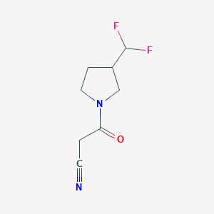 3-(3-(Difluoromethyl)pyrrolidin-1-yl)-3-oxopropanenitrile