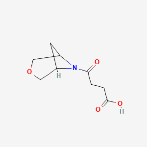 molecular formula C9H13NO4 B1476646 4-(3-Oxa-6-azabicyclo[3.1.1]heptan-6-yl)-4-oxobutanoic acid CAS No. 2098102-72-6