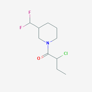 molecular formula C10H16ClF2NO B1476651 2-Chloro-1-(3-(difluoromethyl)piperidin-1-yl)butan-1-one CAS No. 2092563-72-7