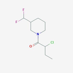 2-Chloro-1-(3-(difluoromethyl)piperidin-1-yl)butan-1-one