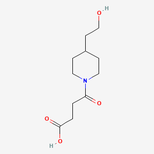 molecular formula C11H19NO4 B1476659 4-(4-(2-Hydroxyethyl)piperidin-1-yl)-4-oxobutanoic acid CAS No. 1998227-70-5