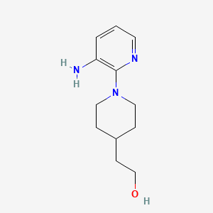 molecular formula C12H19N3O B1476664 2-(1-(3-Aminopyridin-2-yl)piperidin-4-yl)ethan-1-ol CAS No. 2025913-13-5