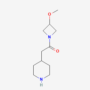 1-(3-Methoxyazetidin-1-yl)-2-(piperidin-4-yl)ethan-1-one