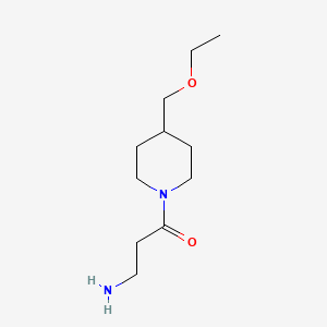 molecular formula C11H22N2O2 B1476670 3-Amino-1-(4-(ethoxymethyl)piperidin-1-yl)propan-1-one CAS No. 1582906-10-2