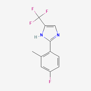 2-(4-Fluoro-2-methylphenyl)-4-(trifluoromethyl)-1H-imidazole