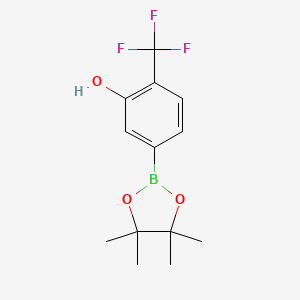 5-(4,4,5,5-Tetramethyl-1,3,2-dioxaborolan-2-YL)-2-(trifluoromethyl)phenol