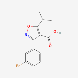 3-(3-Bromophenyl)-5-isopropylisoxazole-4-carboxylic acid