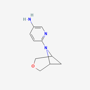 molecular formula C10H13N3O B1476681 6-(3-Oxa-6-azabicyclo[3.1.1]heptan-6-yl)pyridin-3-amine CAS No. 2097979-31-0