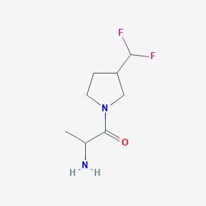 2-Amino-1-(3-(difluoromethyl)pyrrolidin-1-yl)propan-1-one