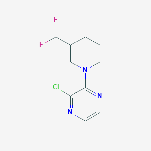 molecular formula C10H12ClF2N3 B1476689 2-Chloro-3-(3-(difluoromethyl)piperidin-1-yl)pyrazine CAS No. 2091716-70-8