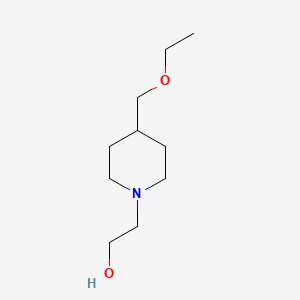 molecular formula C10H21NO2 B1476694 2-(4-(乙氧甲基)哌啶-1-基)乙醇 CAS No. 2098031-48-0