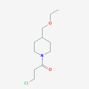 molecular formula C11H20ClNO2 B1476695 3-Chloro-1-(4-(ethoxymethyl)piperidin-1-yl)propan-1-one CAS No. 2098037-28-4