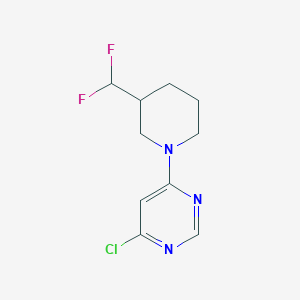 4-Chloro-6-(3-(difluoromethyl)piperidin-1-yl)pyrimidine