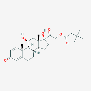 molecular formula C₂₇H₃₈O₆ B147670 Prednisolone tebutate CAS No. 7681-14-3