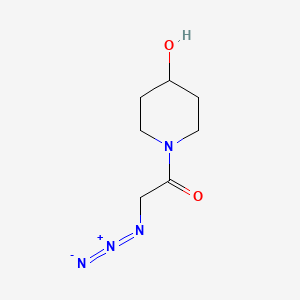 2-Azido-1-(4-hydroxypiperidin-1-yl)ethan-1-one