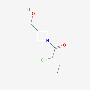 molecular formula C8H14ClNO2 B1476706 2-Chloro-1-(3-(hydroxymethyl)azetidin-1-yl)butan-1-one CAS No. 2092461-80-6