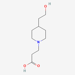 molecular formula C10H19NO3 B1476708 3-(4-(2-Hydroxyethyl)piperidin-1-yl)propanoic acid CAS No. 1852300-02-7