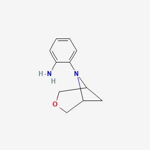 molecular formula C11H14N2O B1476716 2-(3-Oxa-6-azabicyclo[3.1.1]heptan-6-yl)aniline CAS No. 2098036-23-6