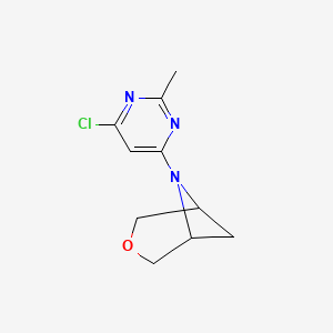 6-(6-Chloro-2-methylpyrimidin-4-yl)-3-oxa-6-azabicyclo[3.1.1]heptane