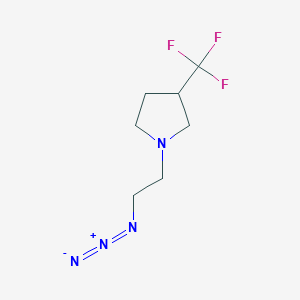 molecular formula C7H11F3N4 B1476722 1-(2-叠氮乙基)-3-(三氟甲基)吡咯烷 CAS No. 1863438-58-7